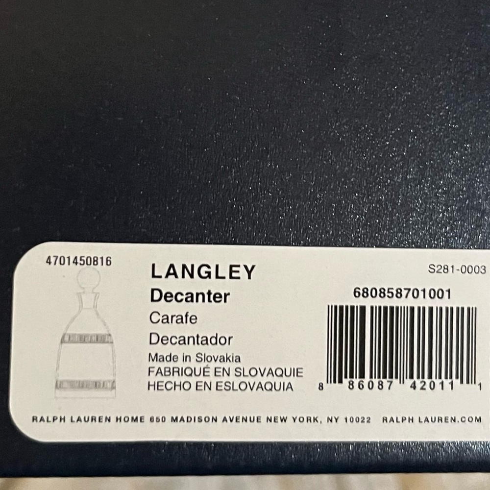 Ralph Lauren Langley Decanter - Picture 9 of 9